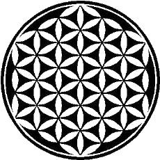 Trykkloss, 6 bladrose 3-1