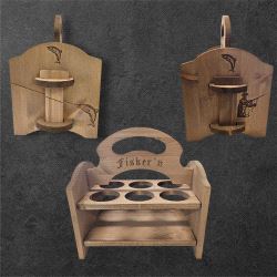 Øl/bruskasse med fiskemotiv