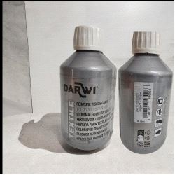 Darwi Textile Tekstilmaling Sølv – 250ml
