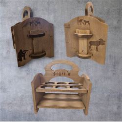 Øl/bruskasse med elgmotiv