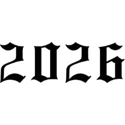 Trykkloss,Årstall 2026, Old English