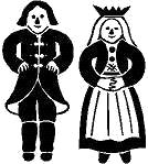 Trykkloss, Dame/Mann 2