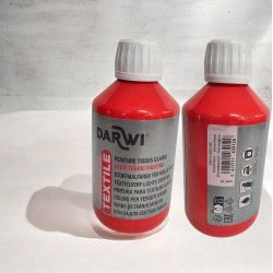 Darwi Textile Tekstilmaling Vermillon – 250ml