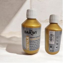 Darwi Textile Tekstilmaling Gull – 250ml